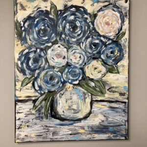 Acrylic painting, flowers